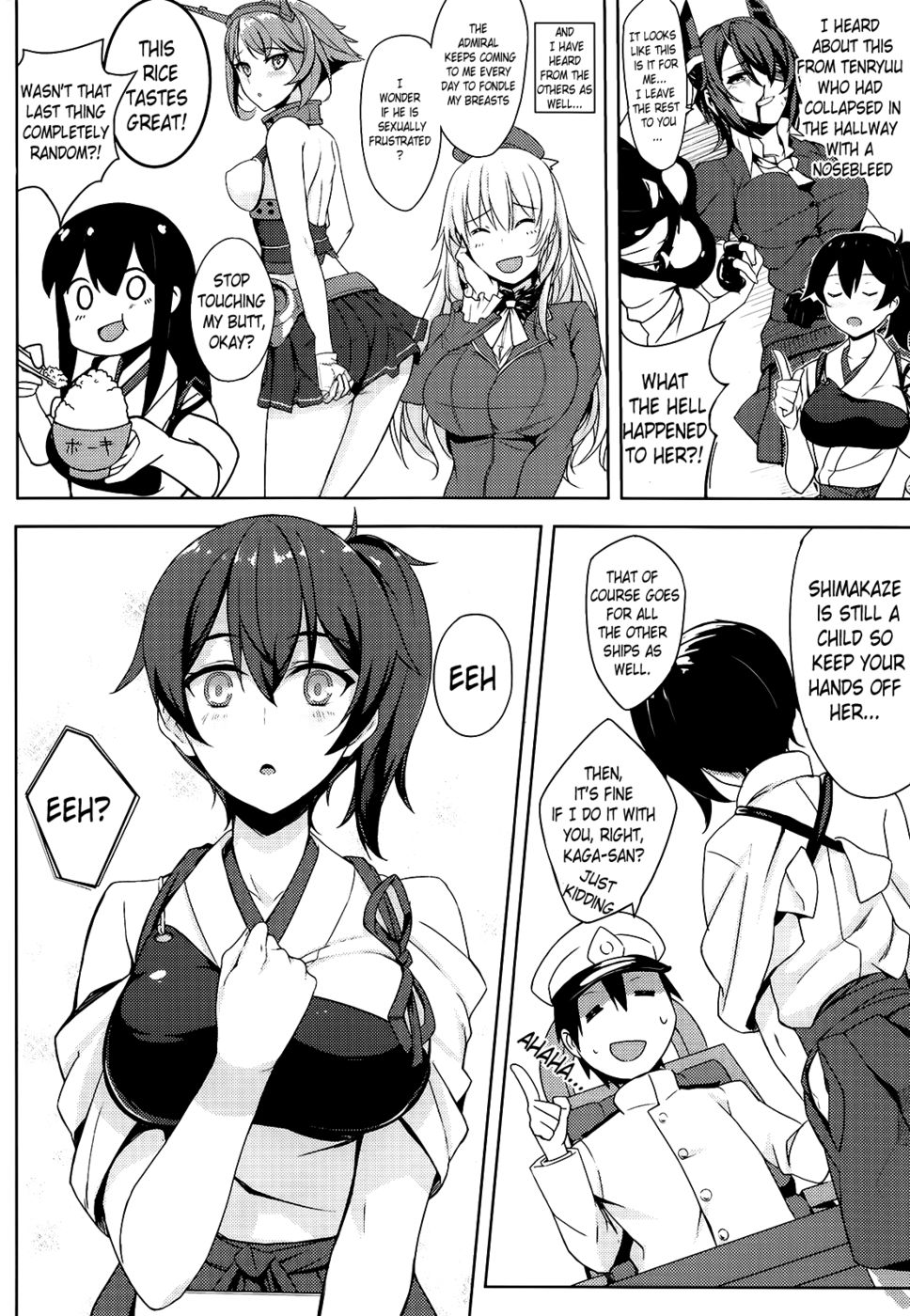 Hentai Manga Comic-Secretary Ship - Kaga's Worries-Read-7